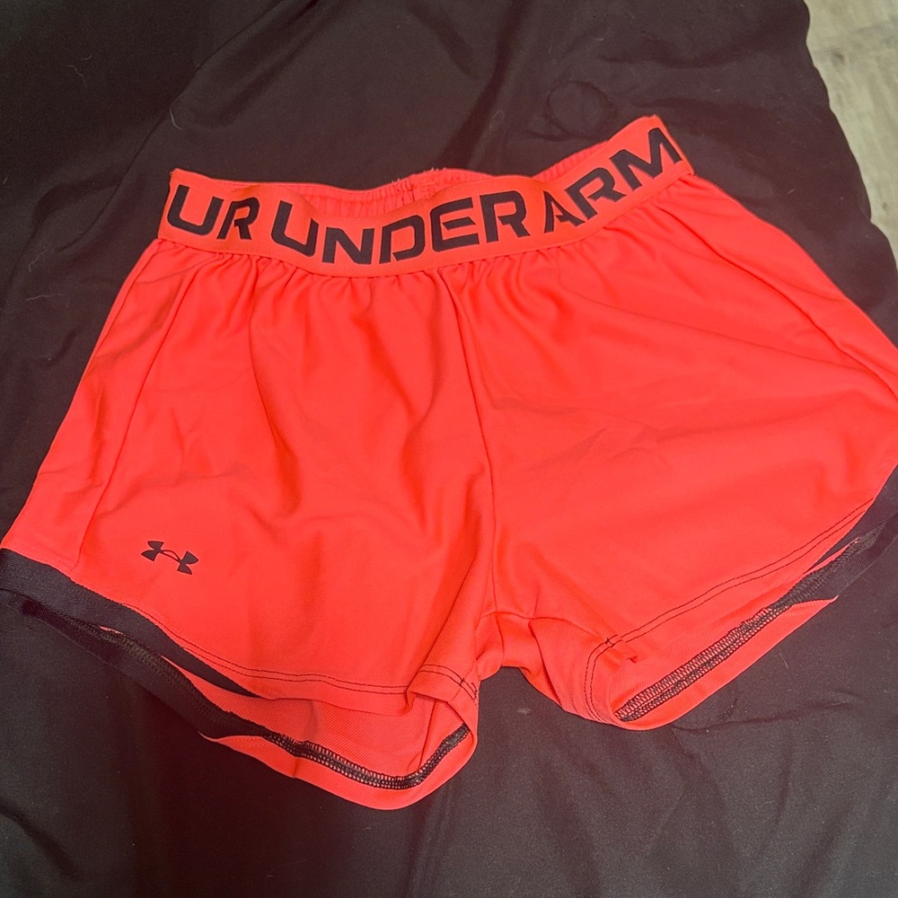 Under Armour Women's Bright Pink Athletic Shorts